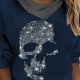 thumbnail image 4 of Puntoco moda mujer o-cuello manga larga camiseta impresión con capucha bolsillo blusa tops Puntoco Puntoco-3627, 4 of 7