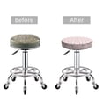 thumbnail image 6 of Lsque Cute Rabbit Round Bar chair cushion covers Velvet Fabric Premium Comfort Protects from Scratches and Stains for 14-17 Inch Chair- 12 inch, 6 of 7