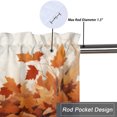 thumbnail image 5 of Fox Kitchen Curtain Valances Forest Animals Autumn Maple Window Treatment Valance Curtains for Bathroom 54 by 18 in, 1 Panel, 5 of 6