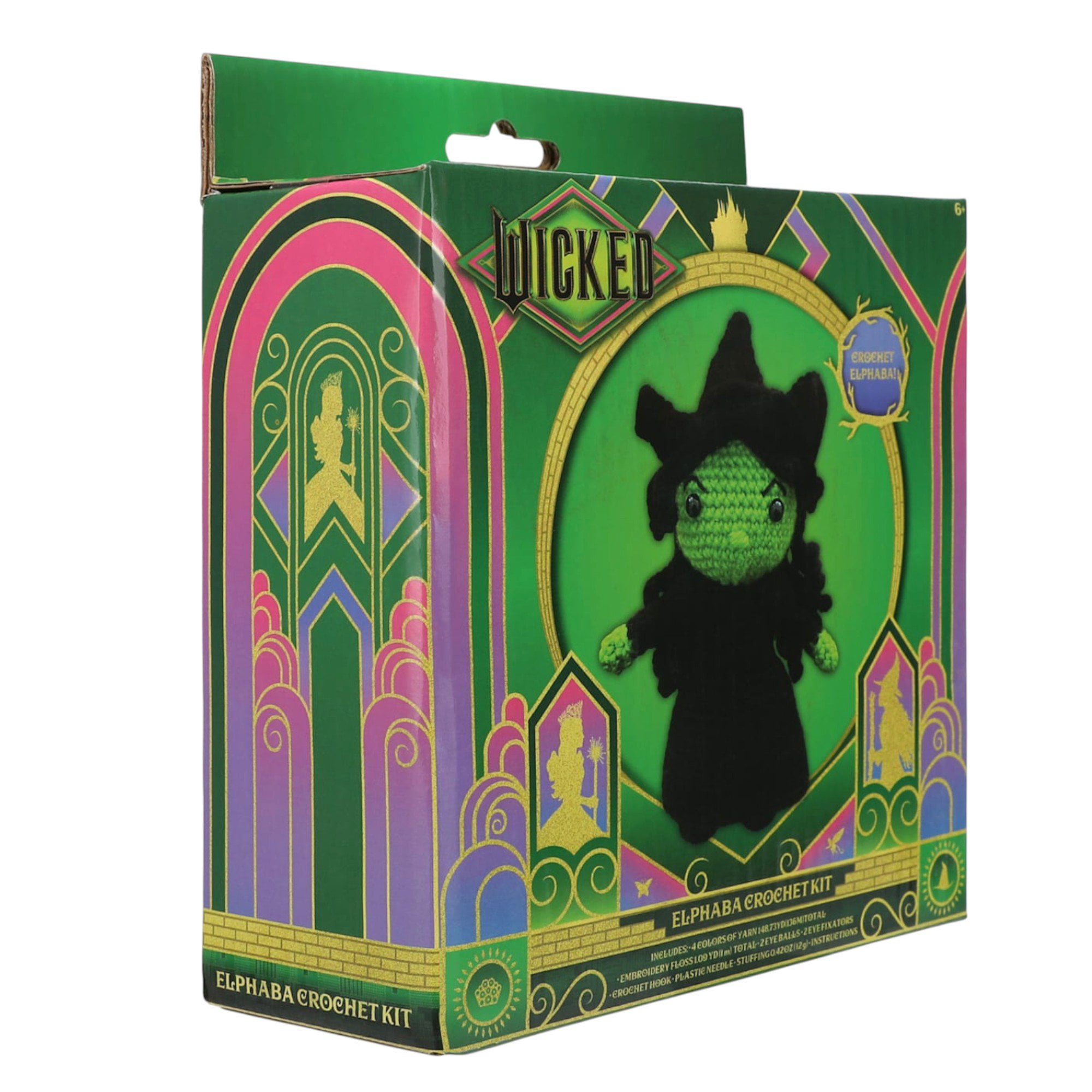 Wicked Elphaba Crochet Kit – DIY Craft Set with Yarn, Hook, and Instructions