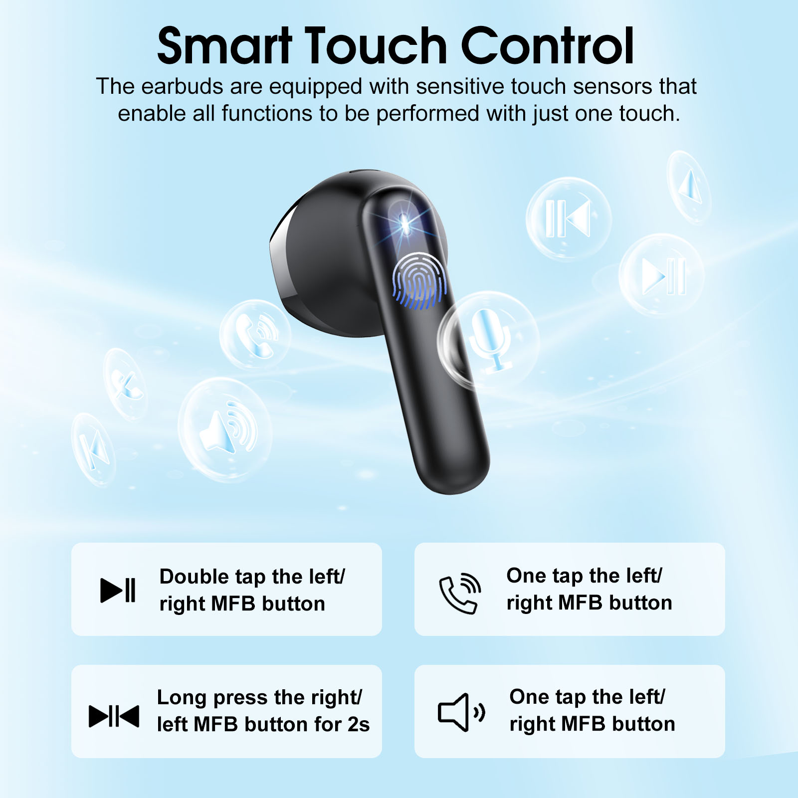Cillso H97 Wireless Earbuds With Noise Cancellation photo 4