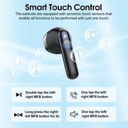 Wireless Earbuds, Bluetooth Ear Buds 5.4 Mini Hifi Stereo with 4 Enc Noise Cancelling Mics Wireless Headphones, 40H in Ear Earphones, Usb C, IP7 Waterproof Bluetooth Headphones for Sports, Workout