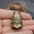 thumbnail image 2 of Feimier Copper Donghuang Bell Head Small Ornament Feng Shui Decorations Keychain Pendant, 2 of 11