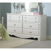 Standard Furniture Spring Rose 54 Inch Dresser in White