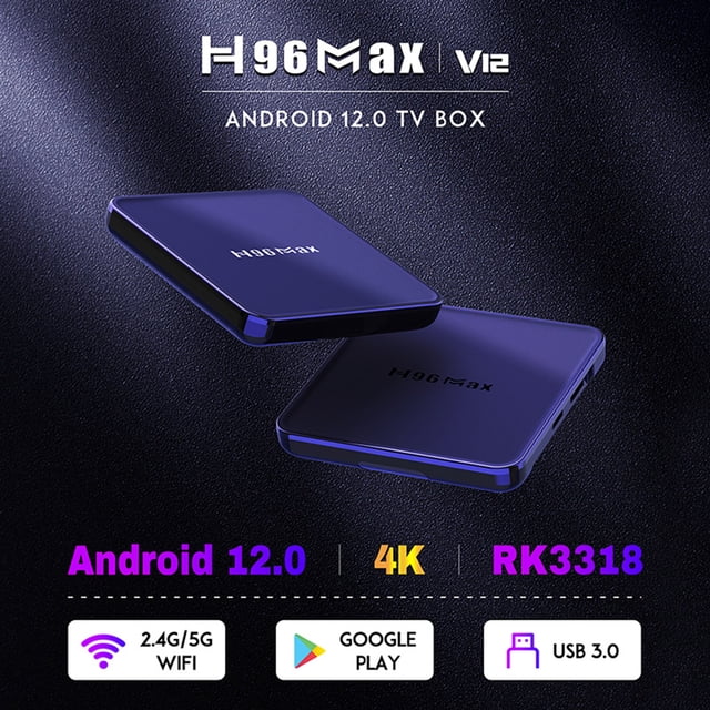 H96 Max V12 4K Android TV Box Bluetooth-compatible 4.0 Android TV Set Top Box JShteea Nuevo