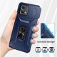 thumbnail image 2 of Funda para GANGXUN Motorola Moto G Stylus 5G 2023 - Soporte metálico, Función magnética, Azul, 2 of 5