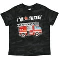 thumbnail image 3 of Inktastic I'm 3 Fire Truck 3rd Birthday Boys or Girls Toddler T-Shirt, 3 of 5