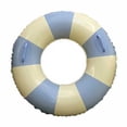thumbnail image 1 of Children Inflatable Swimming Pool Buoyancy Rings Water Boating Rowing Practicing Aid Circle for Indoor Gym Seaside Party Blue Stripe Size 100 with Handle, 1 of 9