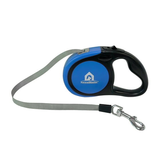 KennelMaster Small 10 ft. Gray Retractable Dog Leash