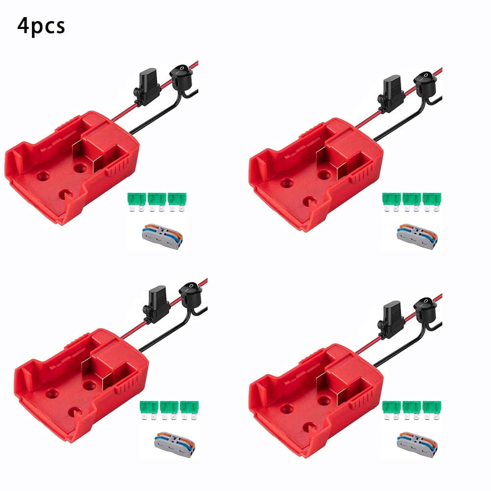 Power Wheel Adapter For Ryobi 18V Li-Ion Battery – With Fuse & On/Off Switch