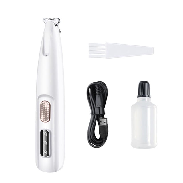 SHANGYU 3 in 1 Cat Clippers Grooming Kit, Low Noise Cordless Cat Grooming Clippers, Waterproof Pet Razor, Type-C Rechargeable Cat Dog Clippers, for Paws, Legs, Face, Bum C5V3