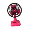 thumbnail image 3 of Ventilador de escritorio pequeño, refrigeración por aire, diseño, ventilador personal portátil de 3 velocidades para rojo, 3 of 9