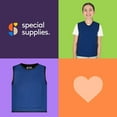 thumbnail image 6 of Special Supplies Weighted Vest for Kids – 6 Adjustable Weight Pockets, Sensory Compression Vest – Breathable Calming Support for Home and School (Medium, Blue), 6 of 10