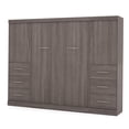 thumbnail image 3 of Atlin Designs 109" Engineered Wood Full Wall Bed Kit in Bark Gray, 3 of 12