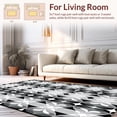 thumbnail image 2 of ODIKA 4'x6' Machine Washable Non-Slip Area Rug, Art Inspired High Traffic High Traffic Rug, Gray, 142243, 2 of 7