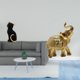 thumbnail image 2 of Escultura De Resina De Elefante Y Gato, Figura Decorativa Coleccionable, Adorno De Escritorio Para Entrada, Estantería, Sala De Estar, Dormitorio, Escritorio, Decoración Del Hogar., 2 of 8