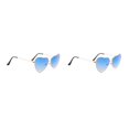 thumbnail image 1 of Gafas de sol con forma de corazón Sonducket Estilo Vintage Azul 2piezas, 1 of 6