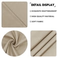 thumbnail image 4 of JIUZHEN Semi Blackout Valance Curtain for Living Room Kitchen Windows, Solid Rod Pocket Top Treatment Light Filtering Drapes for Home and Apartment, Taupe, 42 x 18 Inches, 1 Piece, 4 of 7