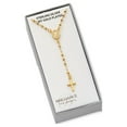 thumbnail image 2 of Brilliance Fine Jewelry 14K Gold Plated Sterling Silver Beads Children’s Female Rosary Necklace, 2 of 2