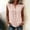 *Pink, variant on ClodeEU Women's V Neck Sleeveless Button Ruffle Trim Blouse,Casual Tank Top for Summer Blue,Women's Plus L
