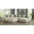 thumbnail image 1 of Contemporary Modular Sectional U-Shaped Couch Sectional Right Chaise Ottoman Beige Chenille fabric Living Room Furniture Couch, 1 of 6