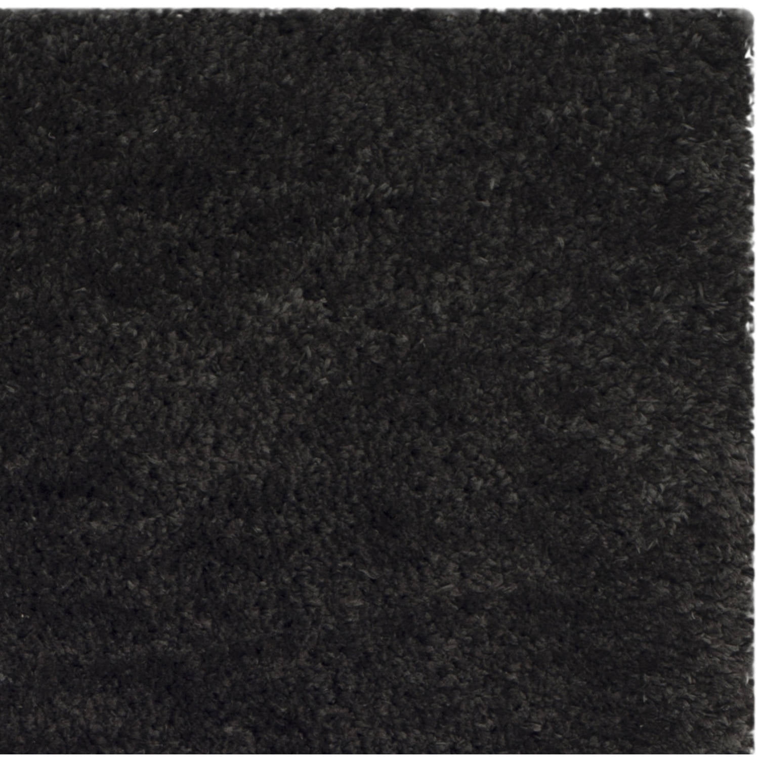 SAFAVIEH Sybella Solid Plush Polyester Sheep Shag Area Rug, Charcoal, 4' x 6'