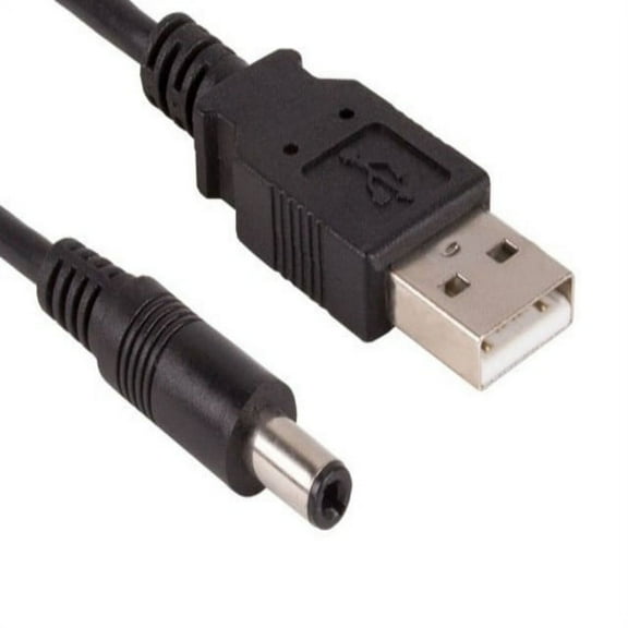 SANOXY Cables and Adapters; 3ft USB 2.0 A Male to DC 5.5 mm x 2.1 mm Power Cable