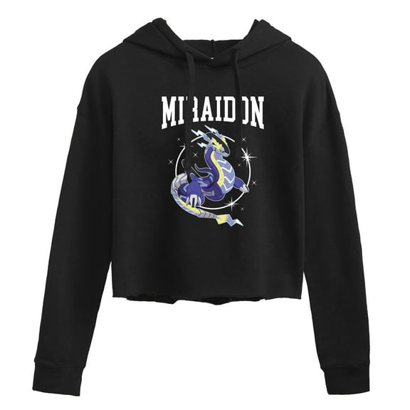 Pokémon - Miraidon Collegiate - Juniors Cropped Pullover Hoodie