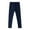 Navy, variant on AherBiu Girls Leggings Cotton Full Length Winter Warm Stretchy Pants Elastic Waist Comfy Toddler Trousers