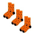 thumbnail image 2 of Yanyanz Toddler Socks, 3PC Unisex Fashion Halloween Medium Sock Fashionable Comfortable Socks, Socks A One Size, 2 of 4