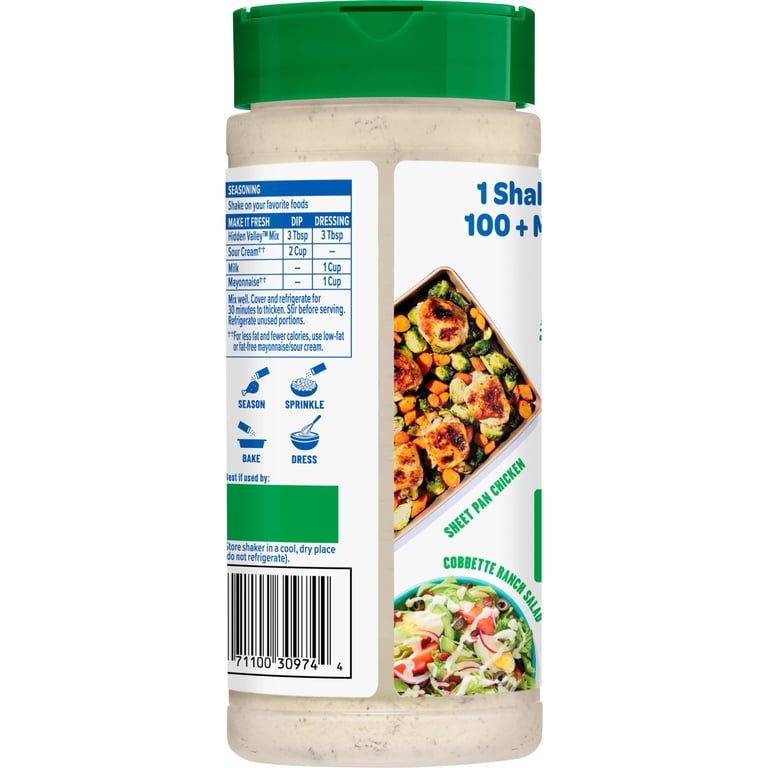 Hidden Valley Original Ranch Seasoning Dressing & Dip Mix, 8 oz - Walmart.com Hidden Valley Original Ranch Seasoning Dressing & Dip Mix, 8 oz - Walmart.com