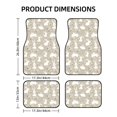 thumbnail image 2 of Sikiie Rabbit And Flower Car Foot Mat Set of 4 Pieces Basics Universal Fit Rubber Carpet Floor Mats For Car SUV Van & Truck, 26.8"L x 17.3"W (Front), 13"L x 17.3"W(Rear), 2 of 6