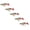 B-5Pcs, variant on 3.9 Inch Fishing Lures Pre-Rigged Jig Head Soft Swimbaits with Curly Tail, Realistic 3D Eyes & Sharp Hooks for Bass Trout Crappie in Freshwater Saltwater