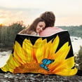 thumbnail image 5 of Sunflower Blanket Beautiful Sunflowers Throw Blanket Soft Flannel Lightweight Blanket Gifts for Women Kids Adult, 5 of 7