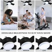 Bell+Howell Socket Breeze Socket Fan Light with Remote, Portable Small Ceiling Fans with Lights for Bedroom, Kitchen, Living Room, Ceiling Fan with Light 3500K, 1000 Lumens, Screws into E26/E27