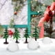 thumbnail image 3 of 1 Juego de Mini figuritas de iglú, modelos de miniárbol, modelos decorativos de árbol de Navidad, figuritas de micropaisaje, 3 of 5