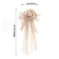 thumbnail image 2 of Christmas Tree Topper, 40" x 12" Burlap Bow with Long Streamers Farmhouse Christmas Tree Topper for Wreath Xmas Decorations, 2 of 6