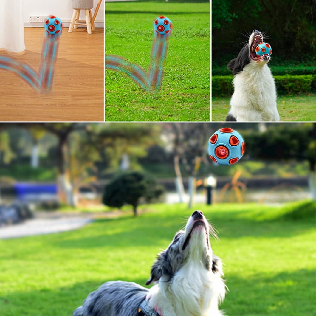 Dookuu Led Dog Ball Dog Toy Ball Interactive Bouncing Light Ball With Elastic Flashing Dog Ball Led Glitter Dog Toy Bule Ball With Led