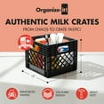 thumbnail image 2 of Open Box ORGANIZE-IT! Storage Milk Crate, Heavy-Duty Versatile Organizers, 2 of 5