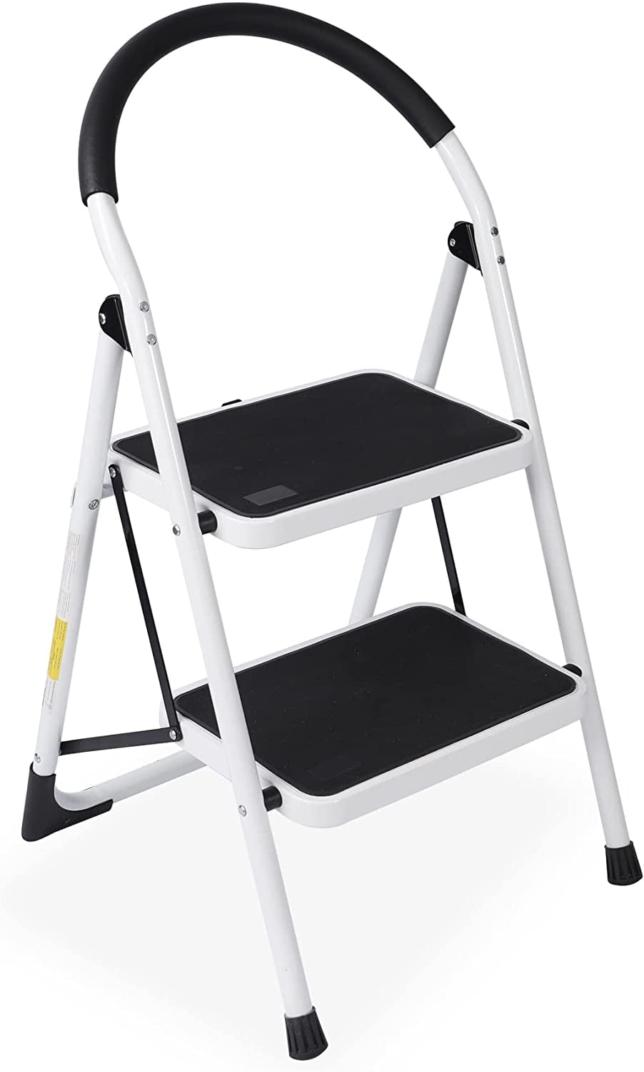 2 Step Ladder Safety Non Slip Mat Tread Foldable Kitchen Stool By Home Discount 