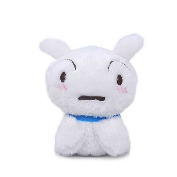 Muñeca de peluche, lápices de colores Shinchan, pequeño cachorro blanco, 13 cm