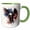 Green/White, variant on 3drose, Red White and Blue Image of Watercolor Eagle in Flight, 11oz Mug