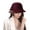 Wine, variant on Women Cloche Felt Hat Winter Wool Bucket Hat Vintage Bowler Hat, Woolen Hat Bowknot Belt Handmade for Dress Up Wear Party British Casual Bowknot Belt Beach for Women Hats (Red)