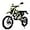 Green, variant on X-Pro Brand New 125cc Dirt Bike, All Lights 4 Manual Transmission Electric/Kick Start, 19"/16" Tires