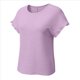 thumbnail image 2 of Blusas de Verano para Mujer, Camisetas de Cuello Redondo y Corta, Camisas de Trabajo Informales con Textura, Blusas Holgadas Púrpura L, 2 of 7