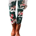 thumbnail image 1 of Pantalones largos de cintura alta con estampado de Navidad informal de moda para mujer Pompotops ulkah943440, 1 of 4