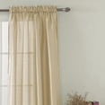 thumbnail image 2 of RT Designers Collection Nikki Premium Rod Pocket Curtain Panel 54" x 95" Beige, 2 of 3