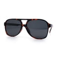 thumbnail image 4 of Polarized Mens Classic Oversized Racer Sport Plastic Sunglasses Tortoise - Black, 4 of 8