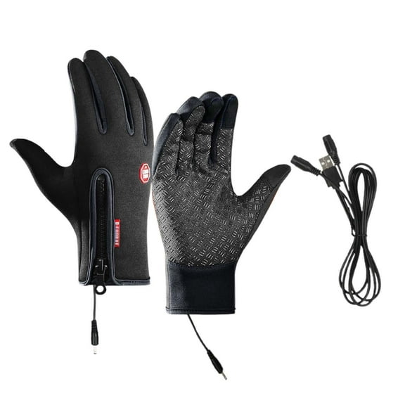 shoper Heated Gloves for Men and Women, Winter Full Finger Hand Warmers Electric Heated Gloves Skiing Cycling Golf Hiking