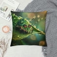 thumbnail image 2 of Orinice Bug Leaf Water Droplets Graphic Decorative Throw Pillow Cover for Home Couch Living Room Bed Sofa Car Bedroom - Year-Round Pillowcase 1PC 12x12in, 2 of 5